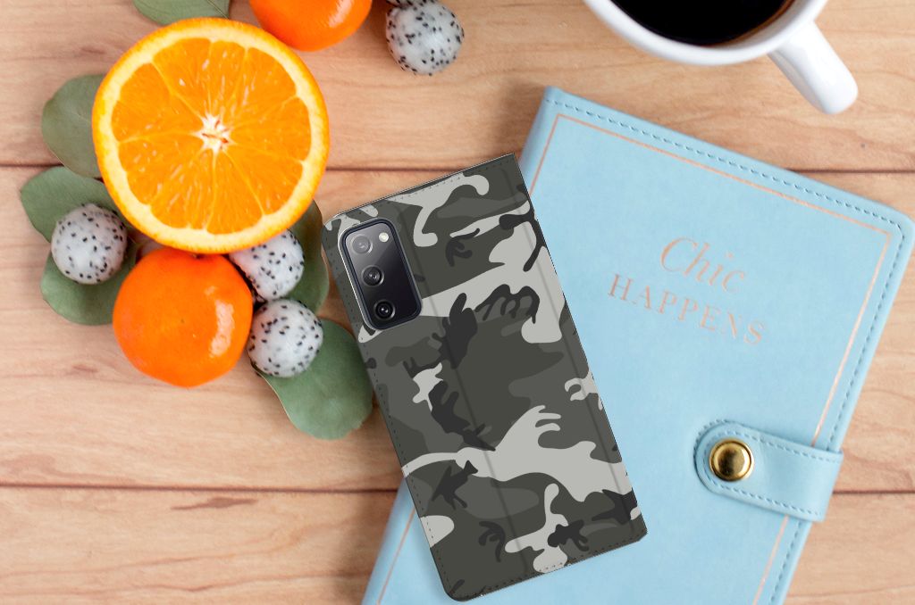 Samsung Galaxy S20 FE Hoesje met Magneet Army Light - B2C Telecom