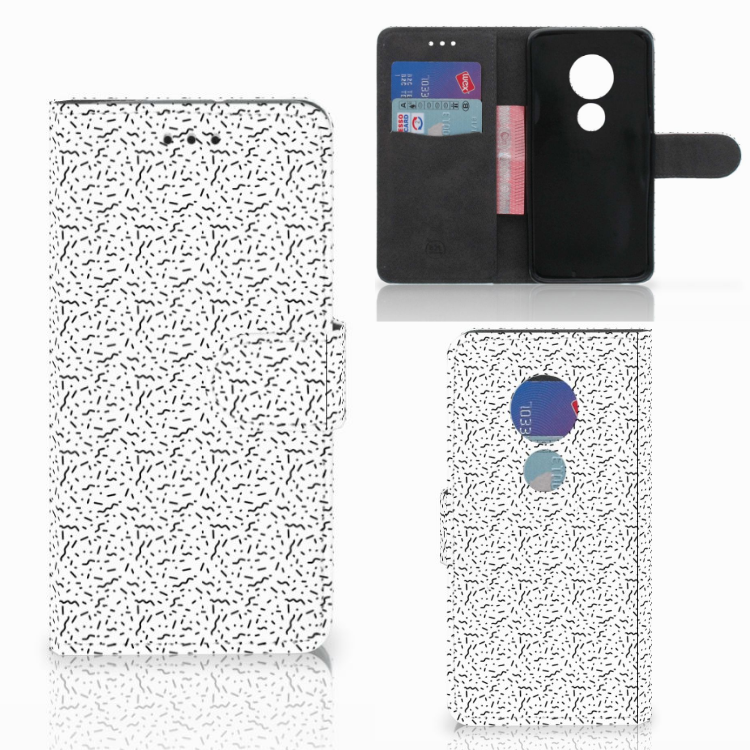 Motorola Moto G7 Play Telefoon Hoesje Stripes Dots