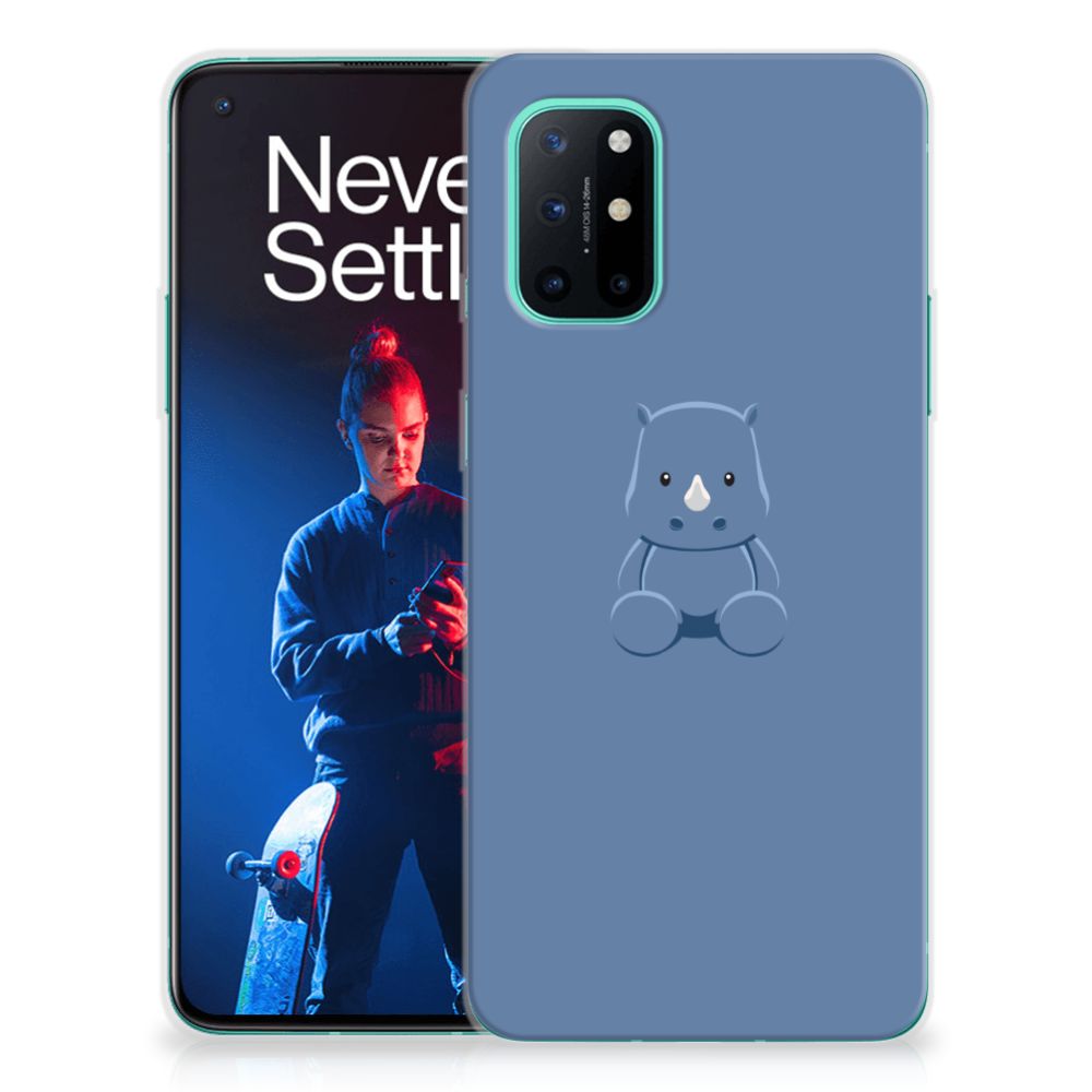OnePlus 8T Telefoonhoesje met Naam Baby Rhino