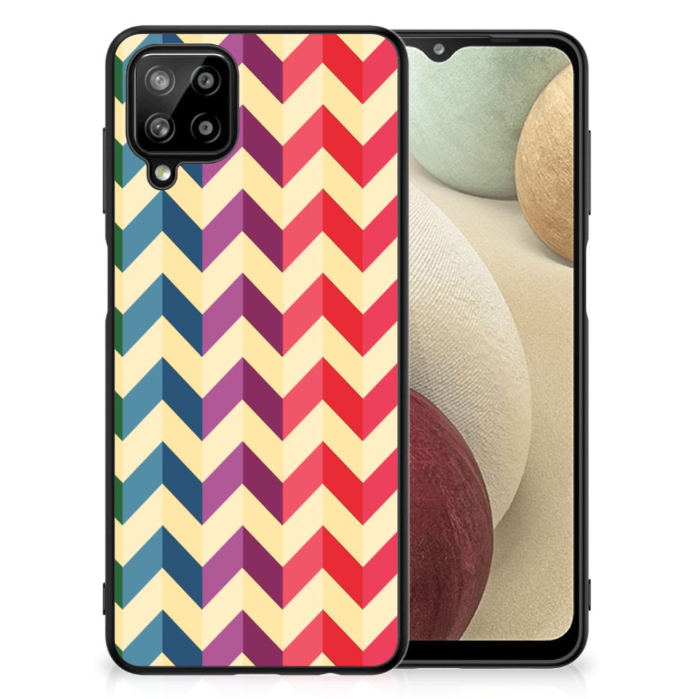 Samsung Galaxy A12 Back Case Zigzag Multi Color B2C Telecom