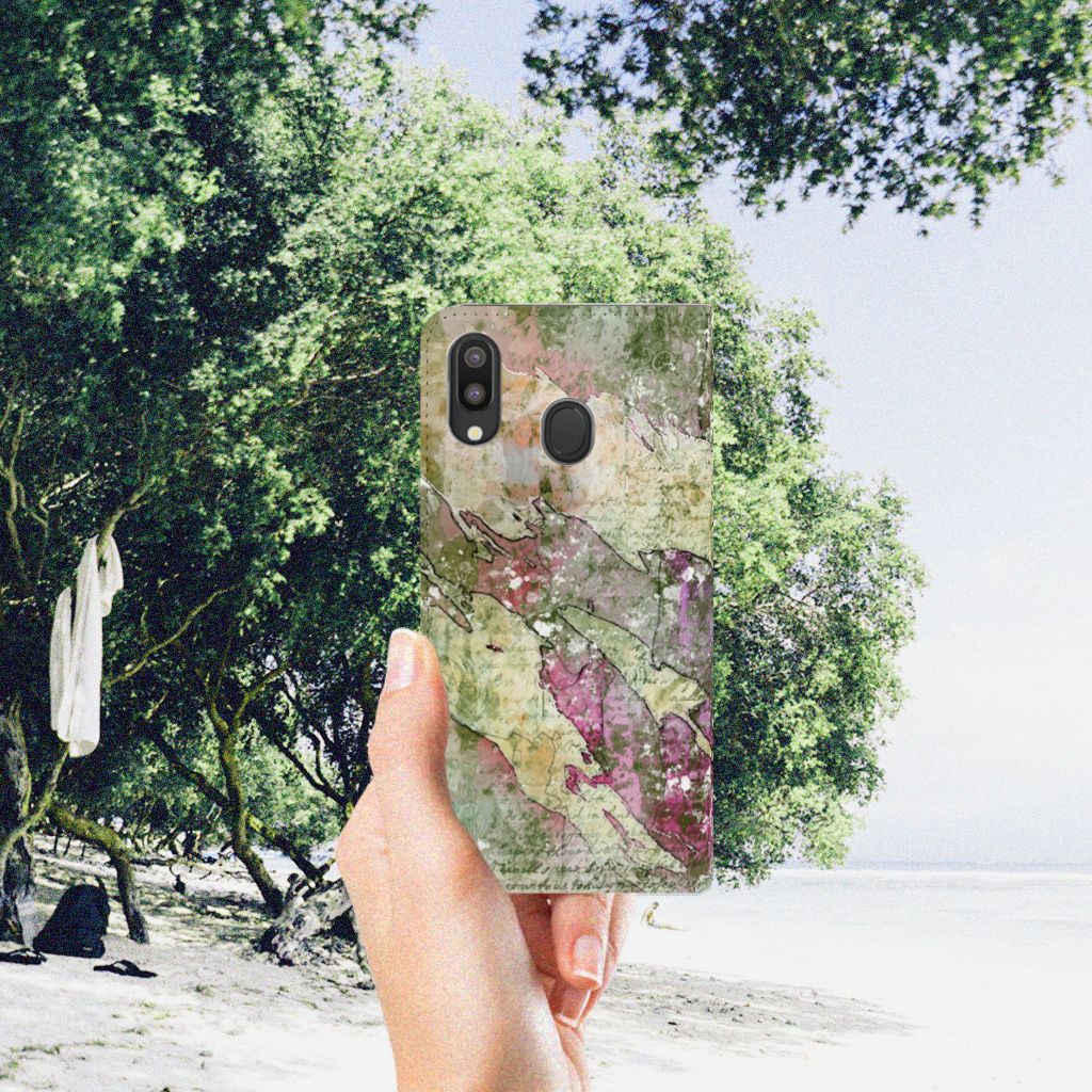 Bookcase Samsung Galaxy M20 Letter Painting