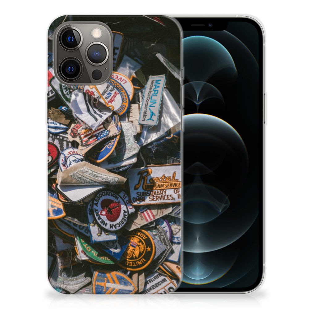 iPhone 12 Pro Max Siliconen Hoesje met foto Badges B2C Telecom