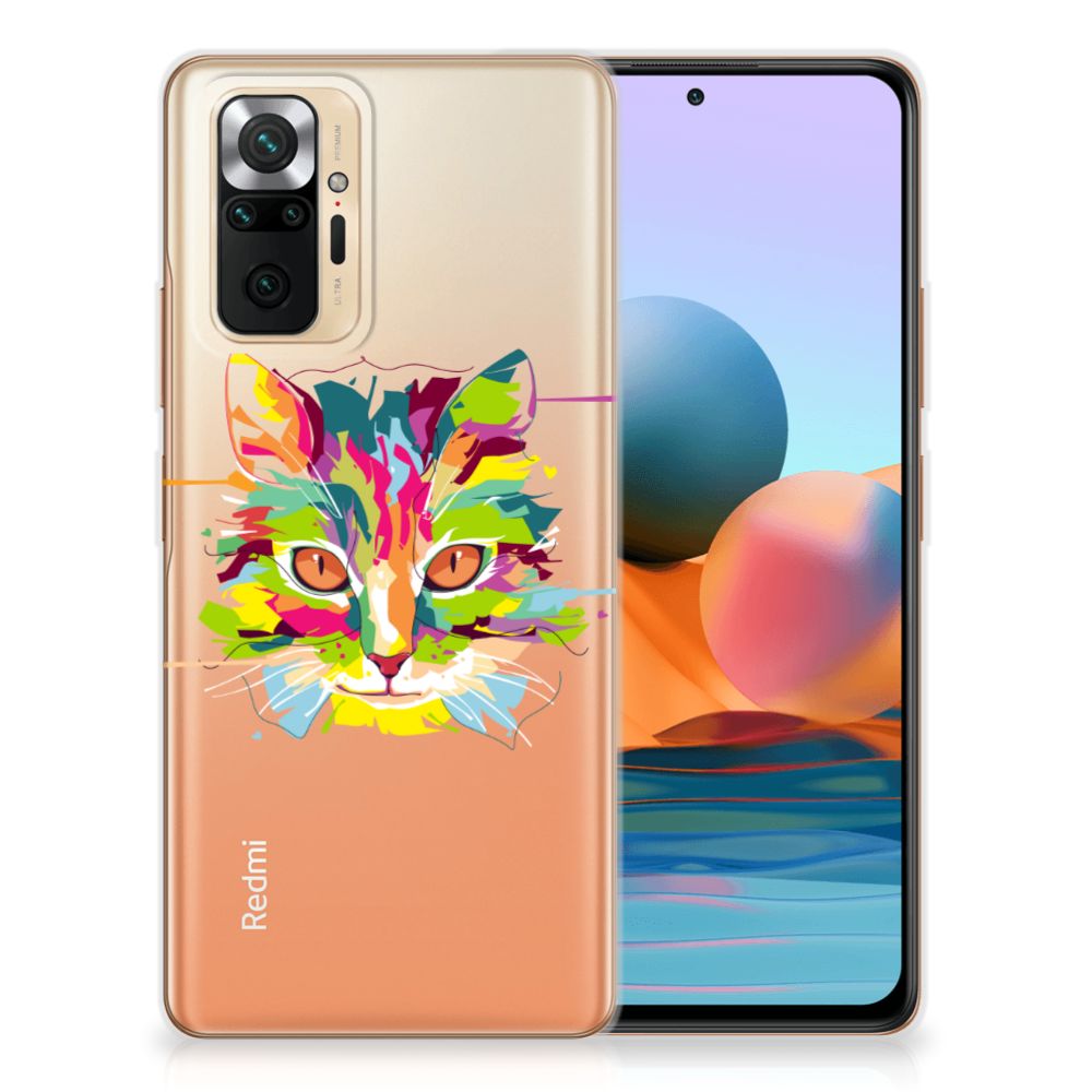Xiaomi Redmi Note 10 Pro Telefoonhoesje met Naam Cat Color B2C Telecom
