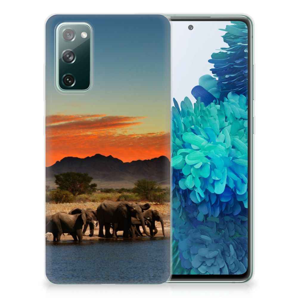 Samsung Galaxy S20 FE TPU Hoesje Olifanten B2C Telecom