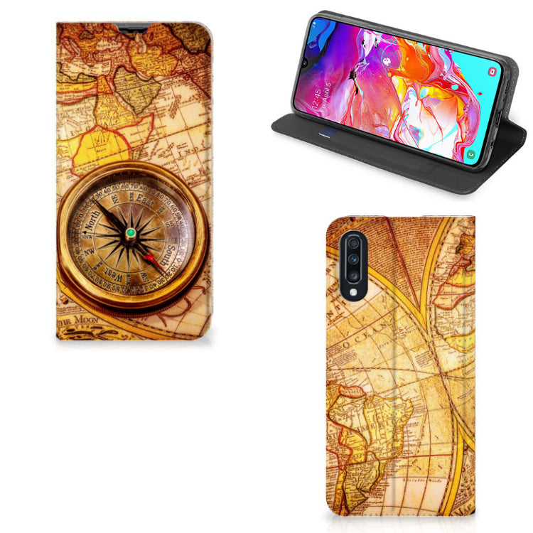 Samsung Galaxy A70 Book Cover Kompas