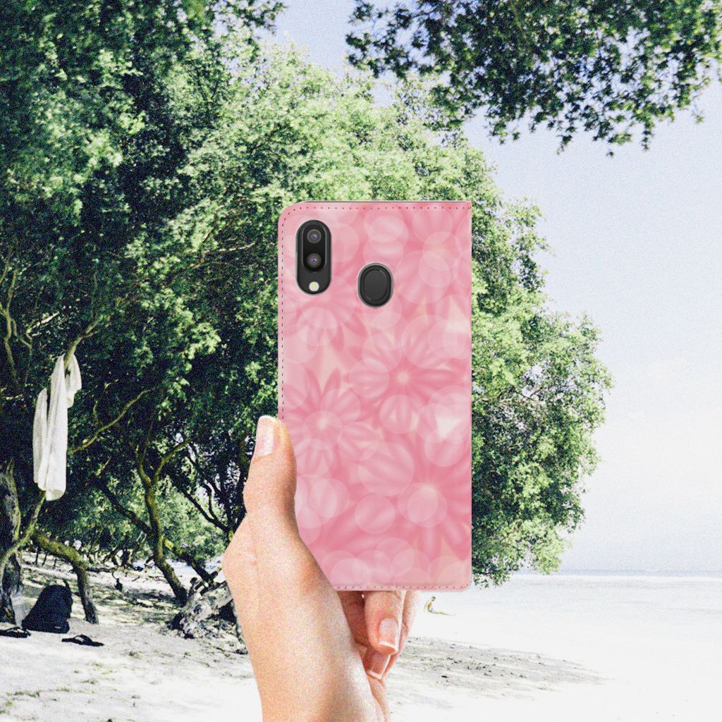 Samsung Galaxy M20 Smart Cover Spring Flowers