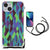 iPhone 14 Plus Shockproof Case Abstract Green Blue