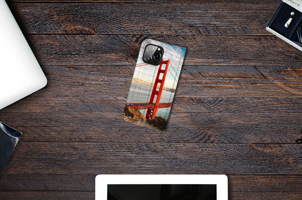 iPhone 14 Pro Max Book Cover Golden Gate Bridge