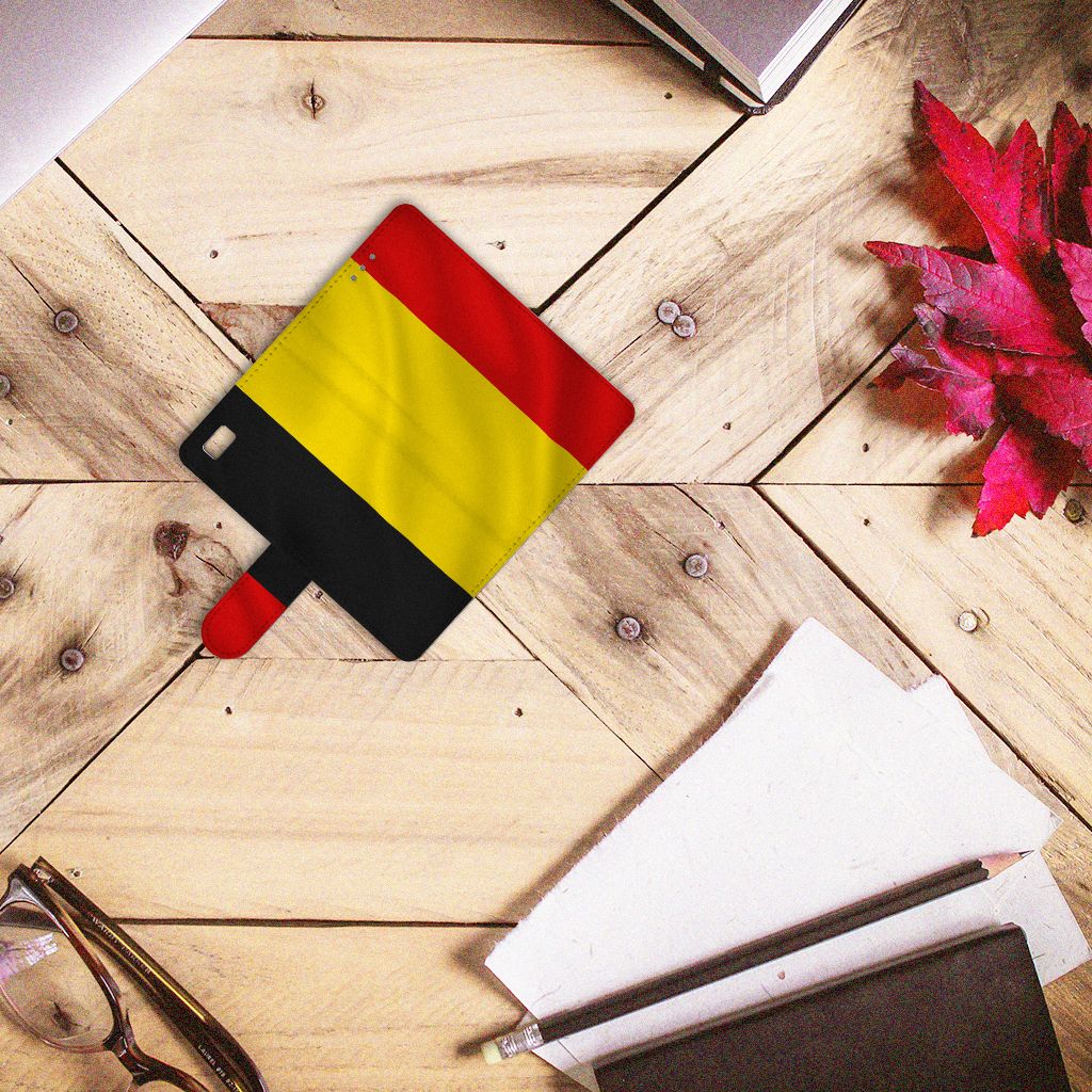 Huawei Ascend P8 Lite Bookstyle Case Belgische Vlag