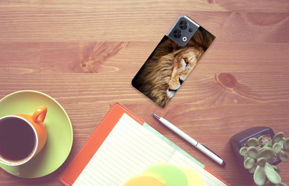 OPPO Reno8 Hoesje maken Leeuw - B2C Telecom