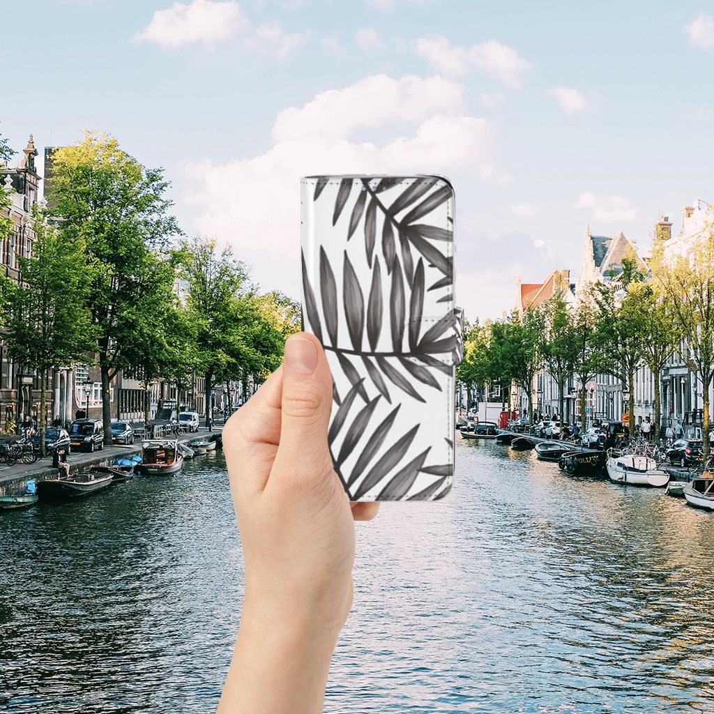 Samsung S10 Lite Hoesje Leaves Grey