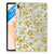 Samsung Galaxy Tab S7FE Siliconen Hoesje Gouden Bloemen - B2C Telecom