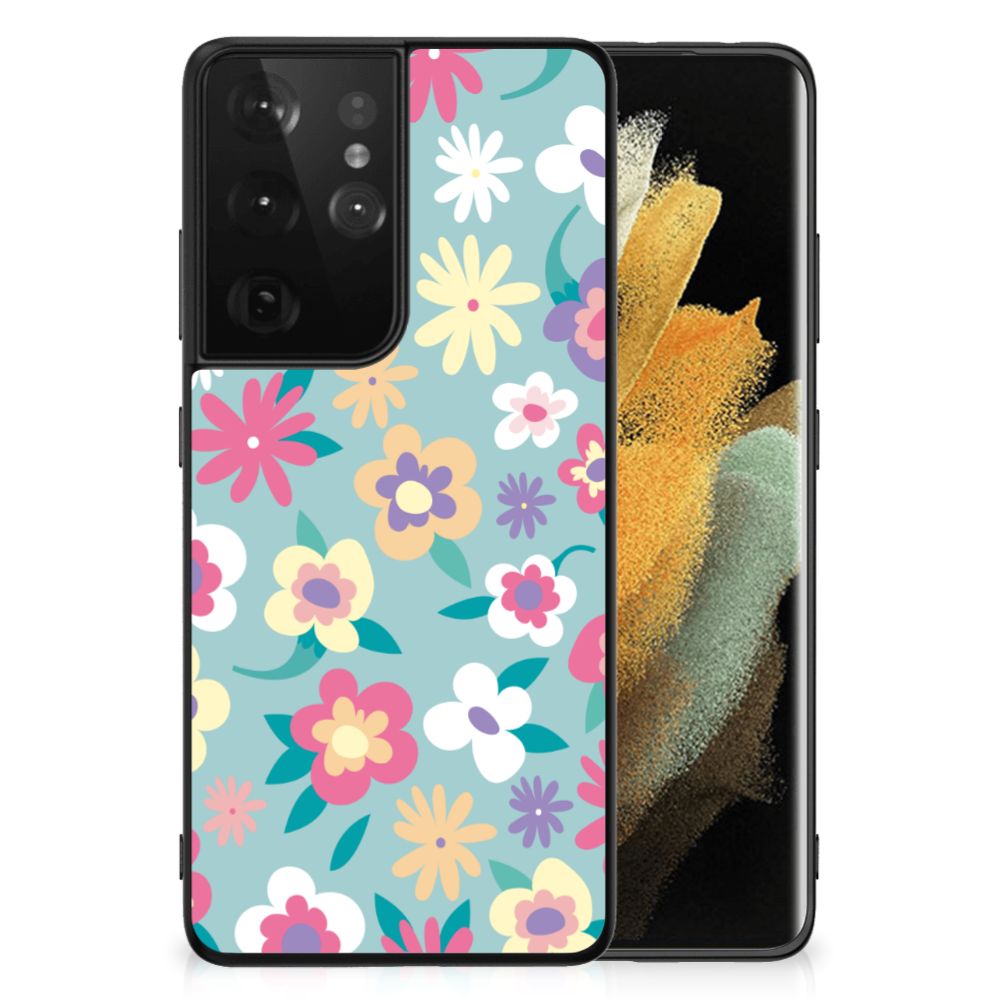 Samsung Galaxy S21 Ultra Bloemen Hoesje Flower Power B2C Telecom