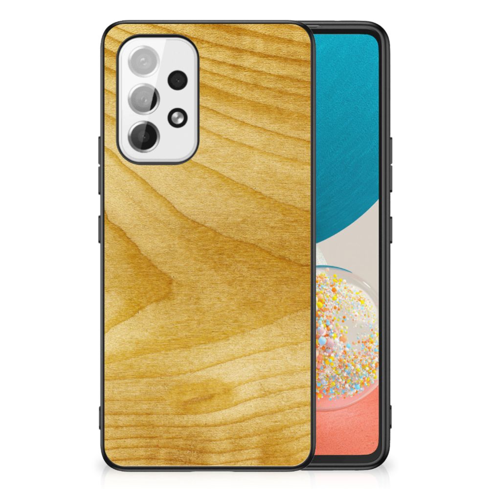 Samsung Galaxy A53 Houten Print Telefoonhoesje Licht Hout