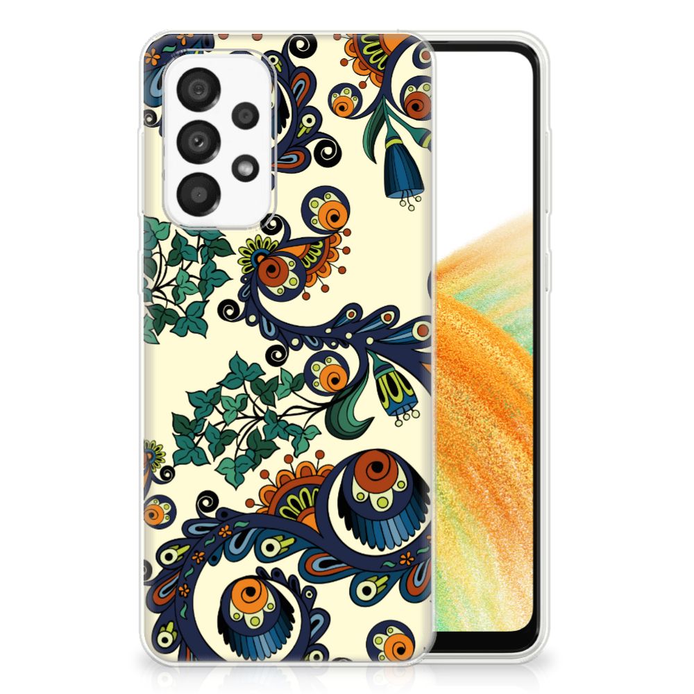 Siliconen Hoesje Samsung Galaxy A33 5G Barok Flower B2C Telecom