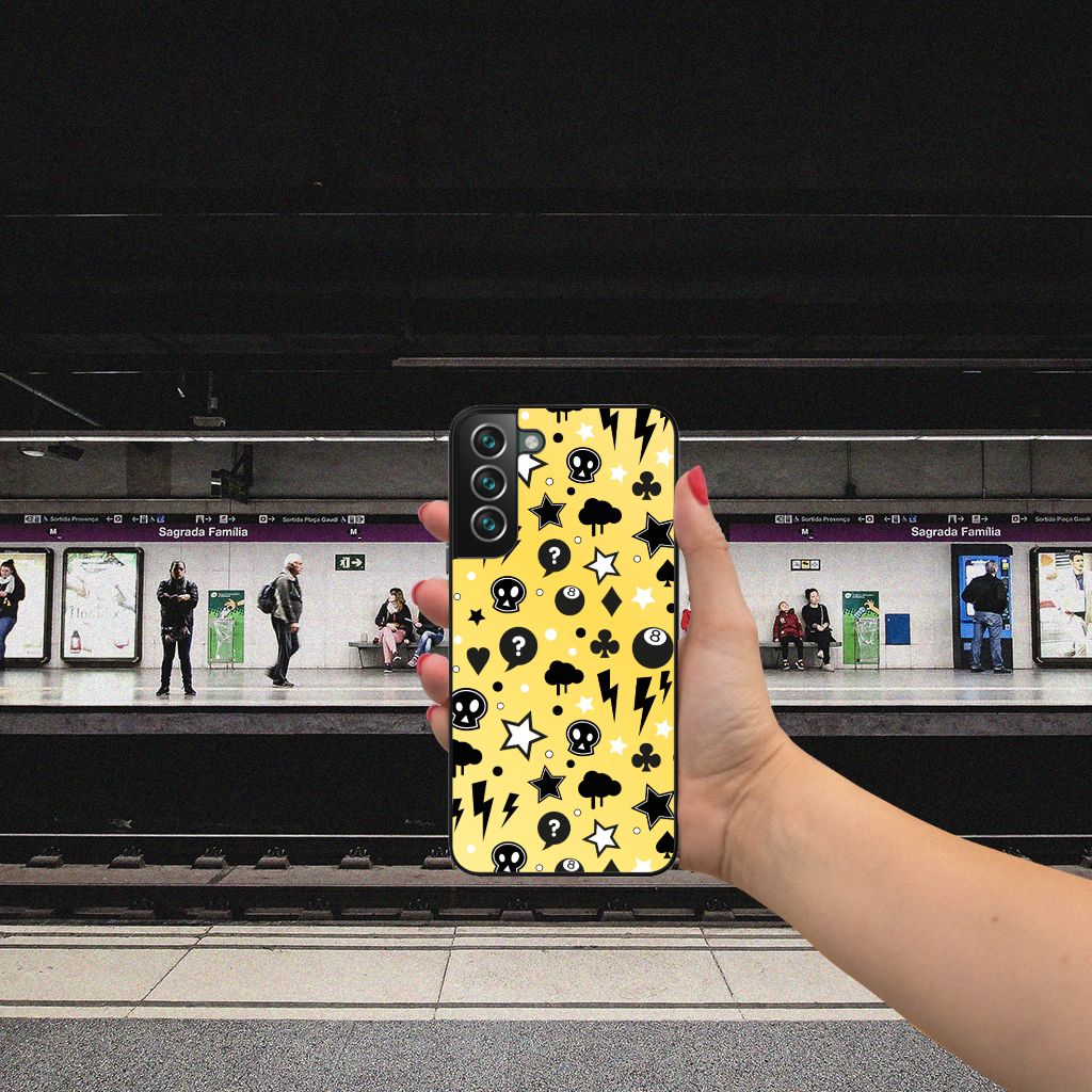Telefoonhoesje Samsung Galaxy S22 Plus Punk Geel B2C Telecom