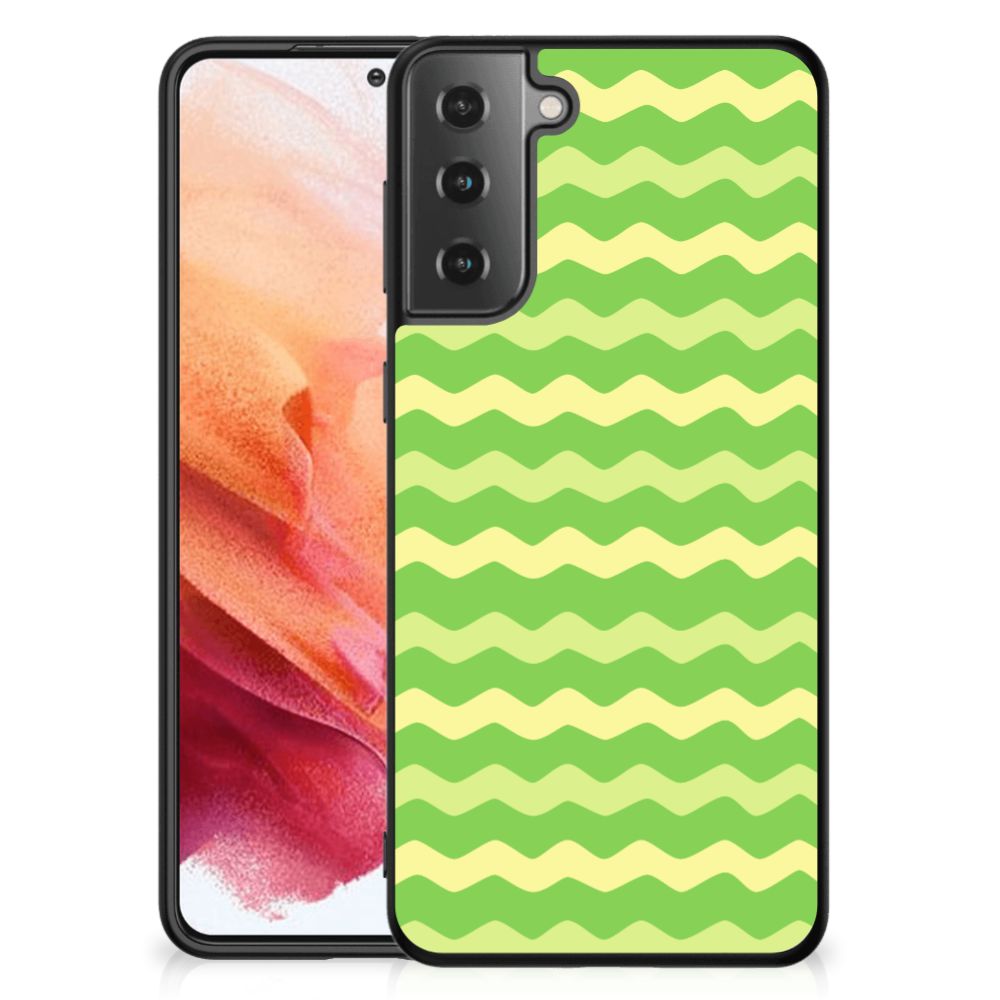Samsung Galaxy S21 Back Case Waves Green