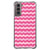 Samsung Galaxy S21 Doorzichtige Silicone Hoesje Waves Pink B2C Telecom