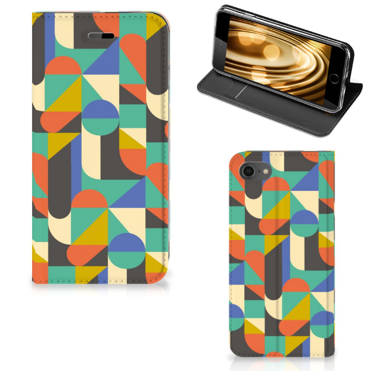 iPhone 7 | 8 | SE (2020) | SE (2022) Hoesje met Magneet Funky Retro