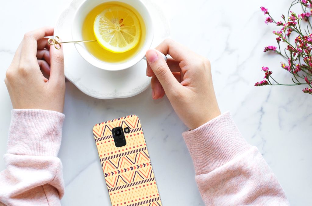 Samsung Galaxy J6 2018 TPU bumper Aztec Yellow