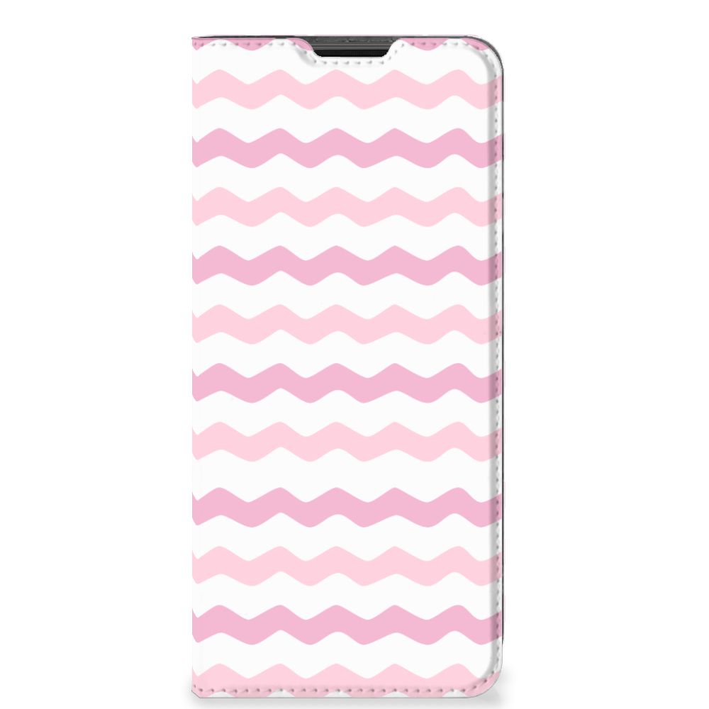 Motorola Moto G51 5G Hoesje met Magneet Waves Roze - B2C Telecom