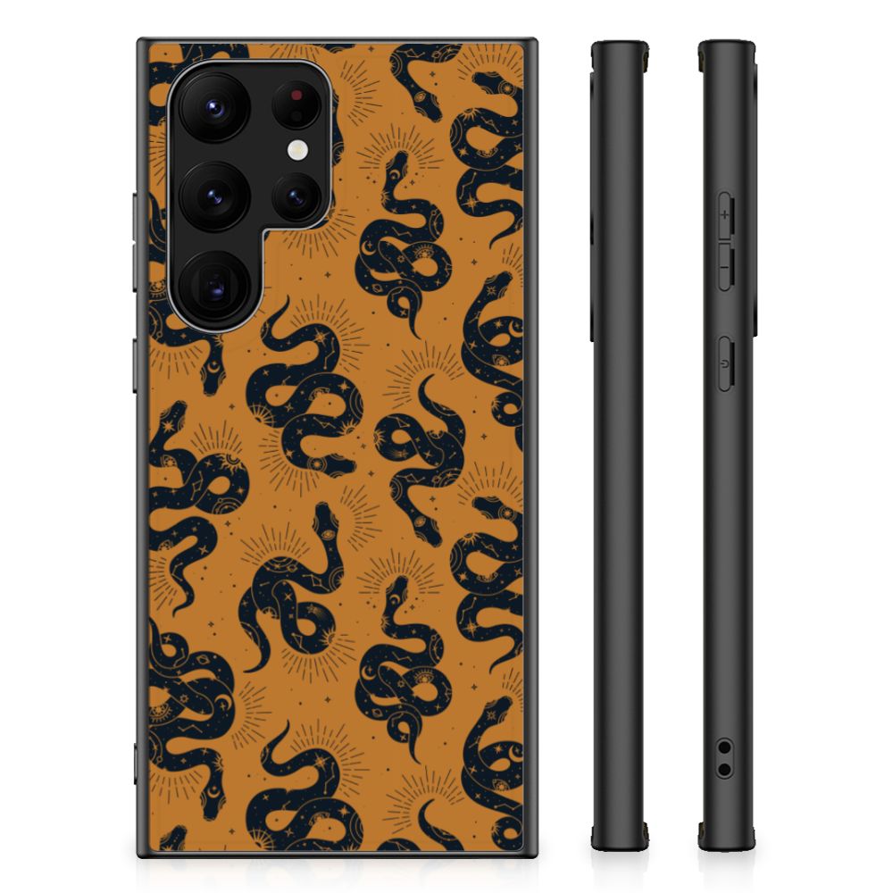 Dierenprint Telefoonhoesje voor Samsung Galaxy S23 Ultra Snakes B2C Telecom
