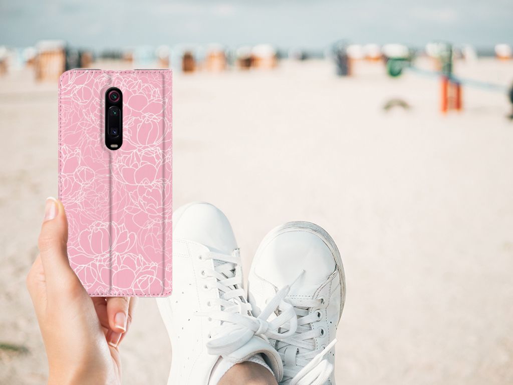Xiaomi Mi 9T Pro Smart Cover White Flowers - B2C Telecom