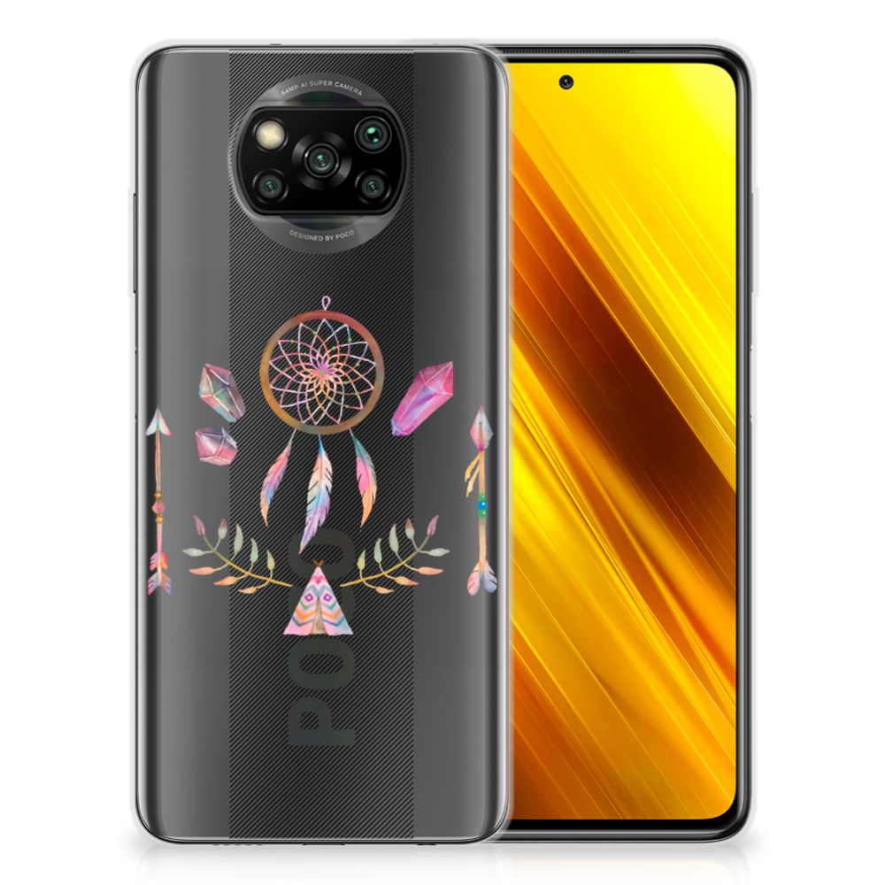 Xiaomi Poco X3 | Poco X3 Pro Telefoonhoesje met Naam Boho Dreamcatcher B2C Telecom