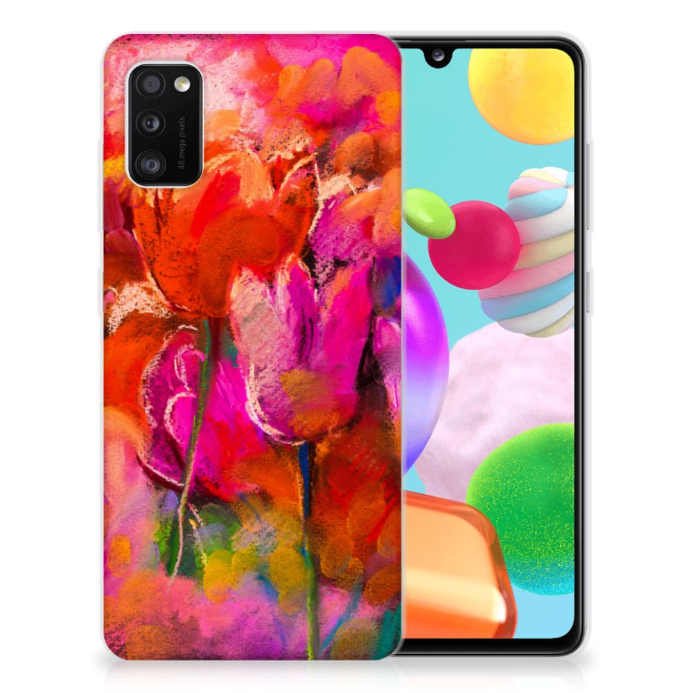 Hoesje maken Samsung Galaxy A41 Tulips B2C Telecom