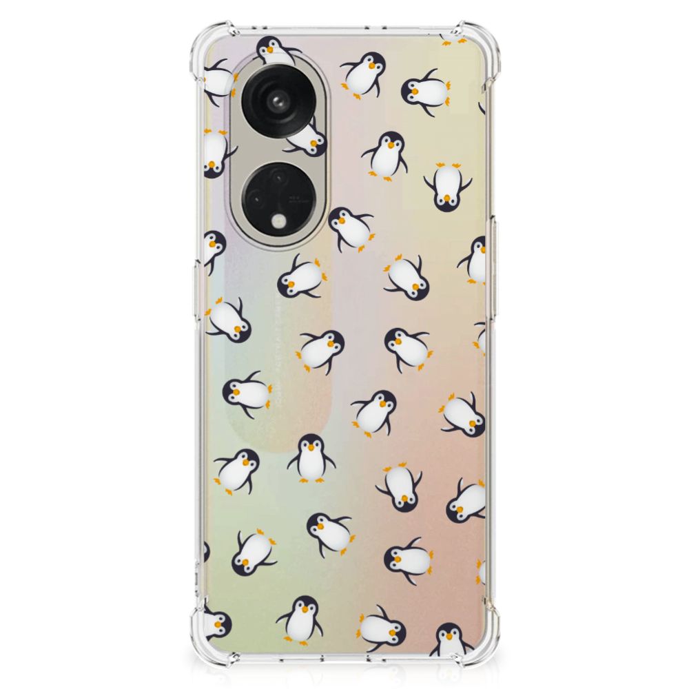 Doorzichtige Silicone Hoesje voor OPPO Reno8 T 5G Pinguïn B2C Telecom