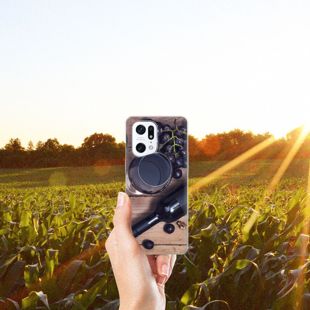 OPPO Find X5 Pro Siliconen Case Wijn B2C Telecom