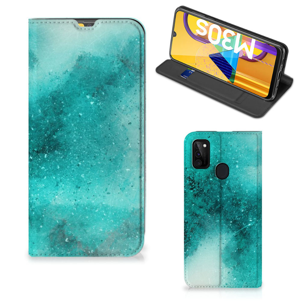 Bookcase Samsung Galaxy M30s | M21 Painting Blue - B2C Telecom