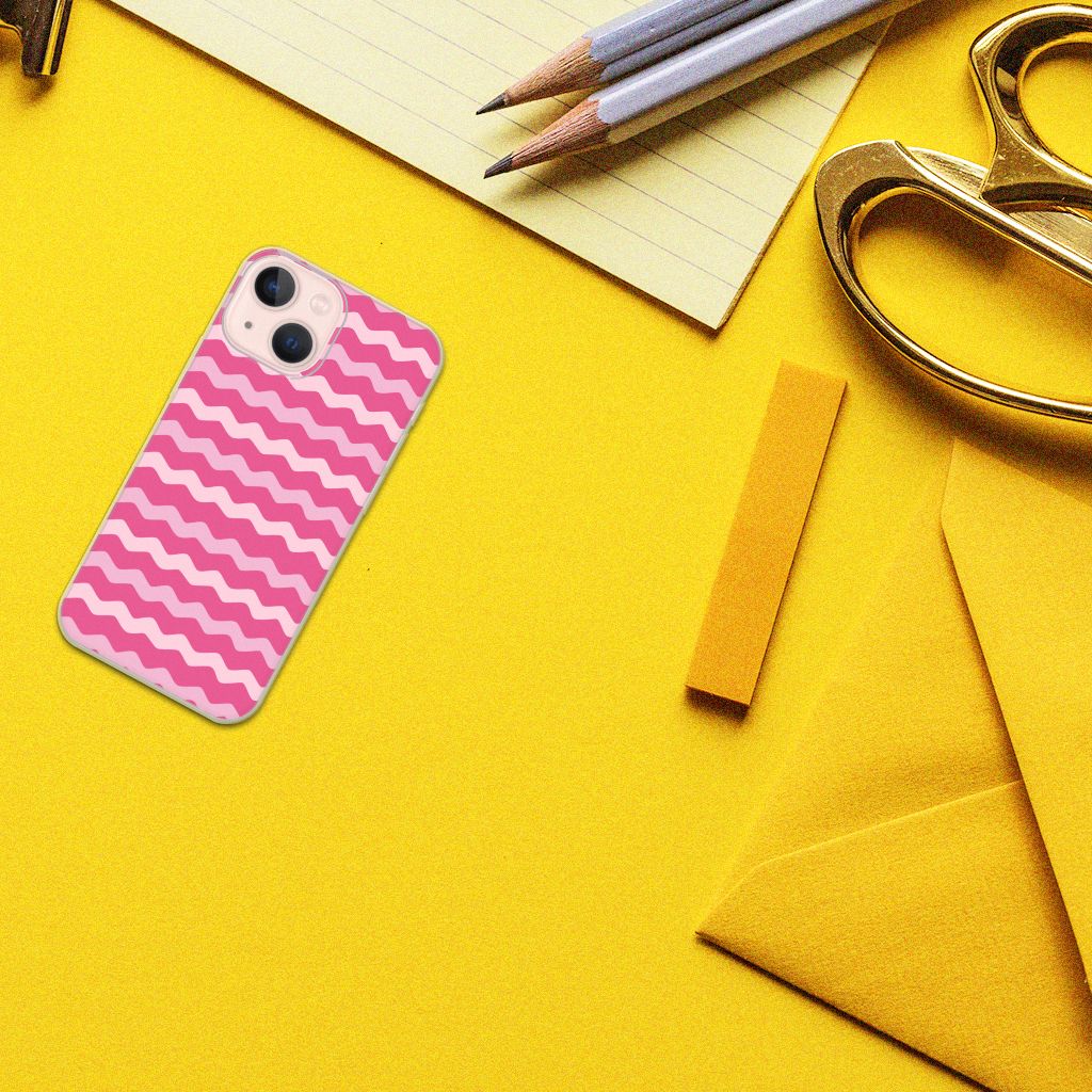 iPhone 13 mini TPU bumper Waves Pink B2C Telecom