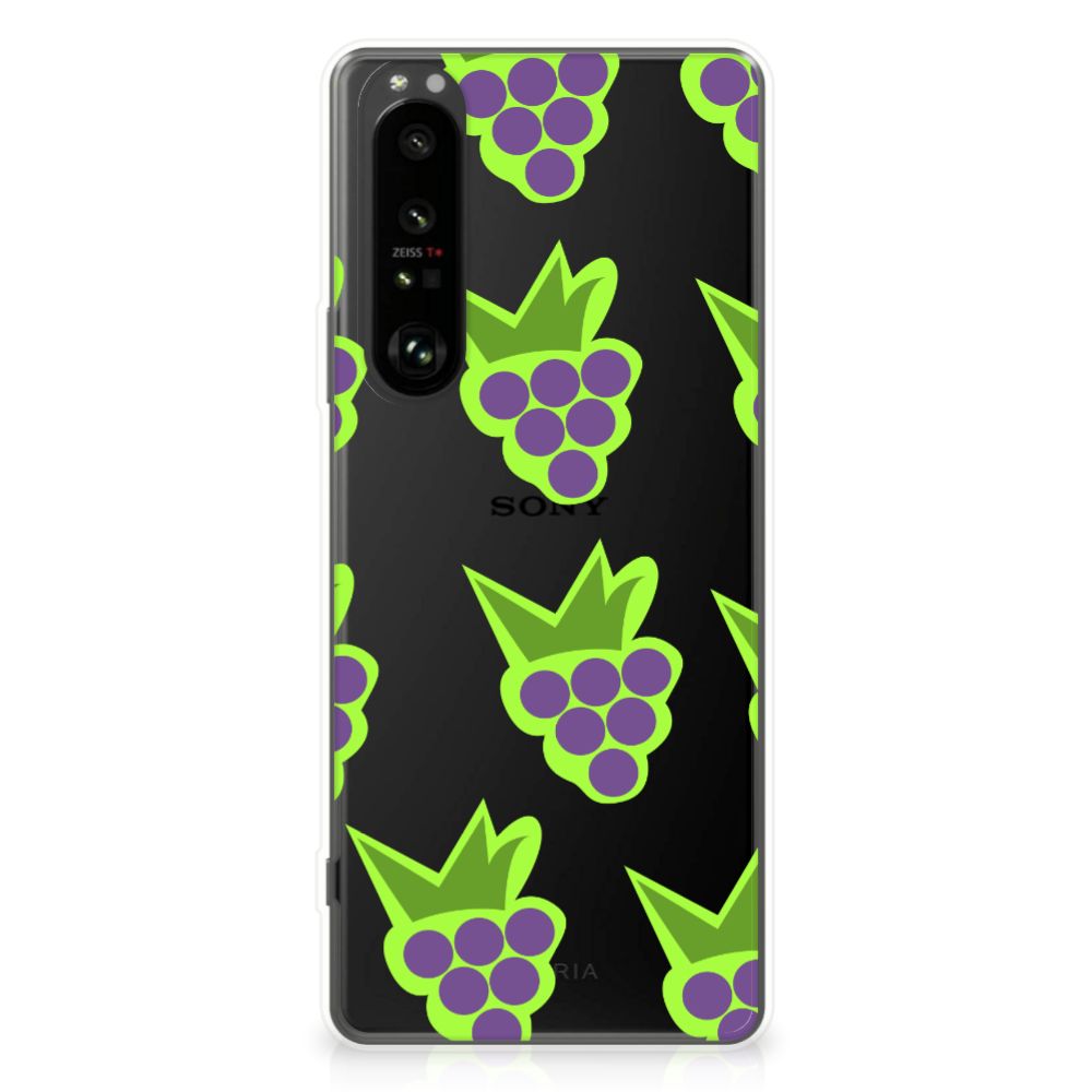 Sony Xperia 1 III Siliconen Case Druiven