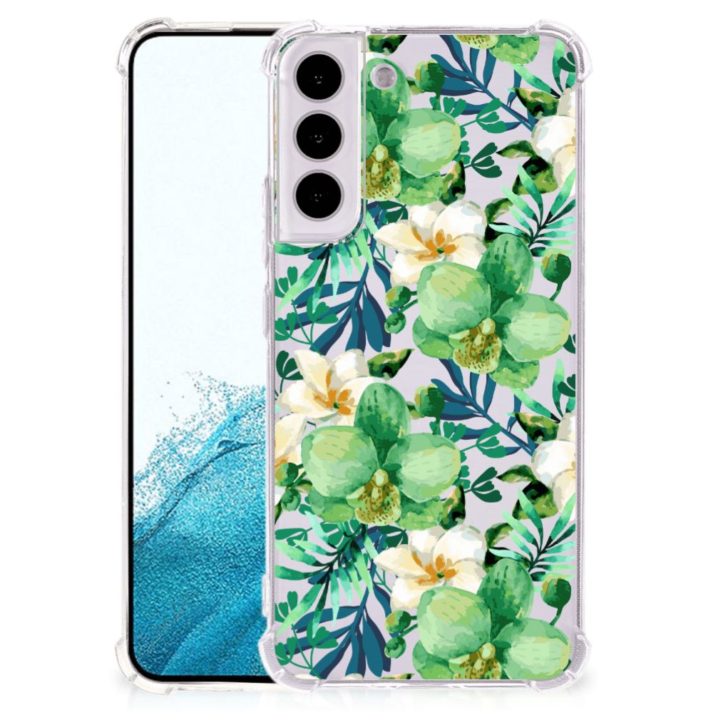 Samsung Galaxy S22 Plus Case Orchidee Groen B2C Telecom