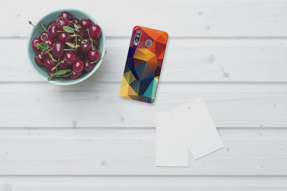 Samsung Galaxy M30 TPU Hoesje Polygon Color