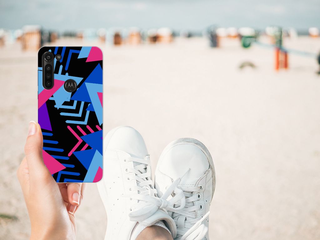 Motorola Moto G8 Power TPU Hoesje Funky Triangle B2C Telecom