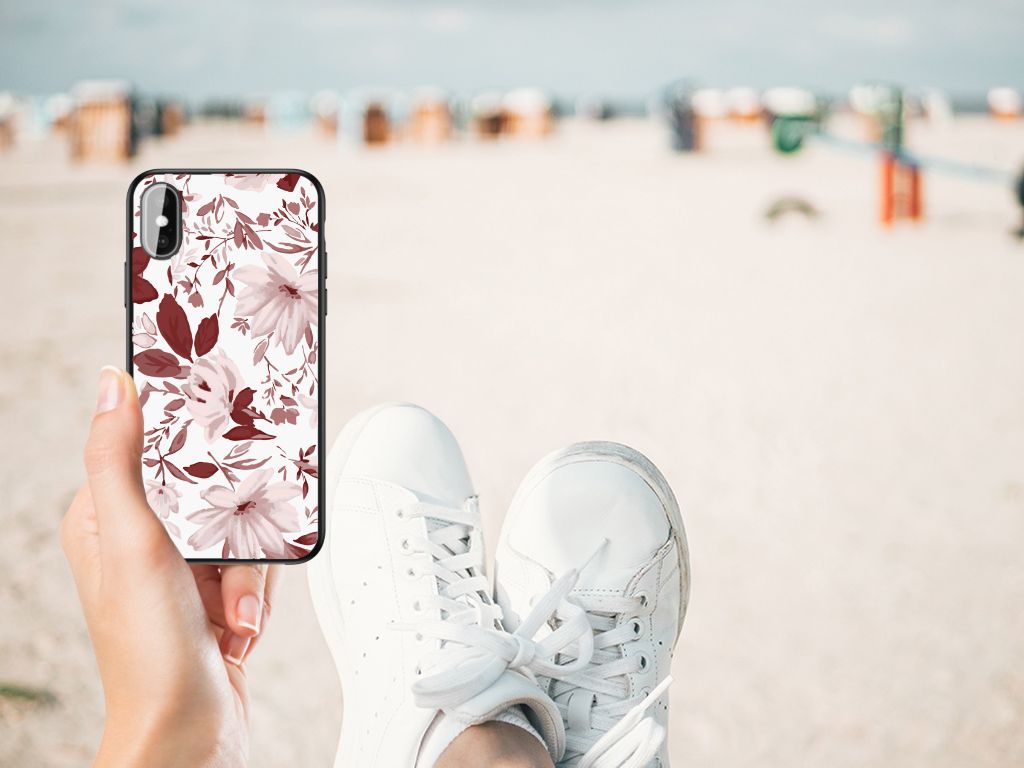 Kleurrijke Telefoonhoesje iPhone X | Xs Watercolor Flowers B2C Telecom