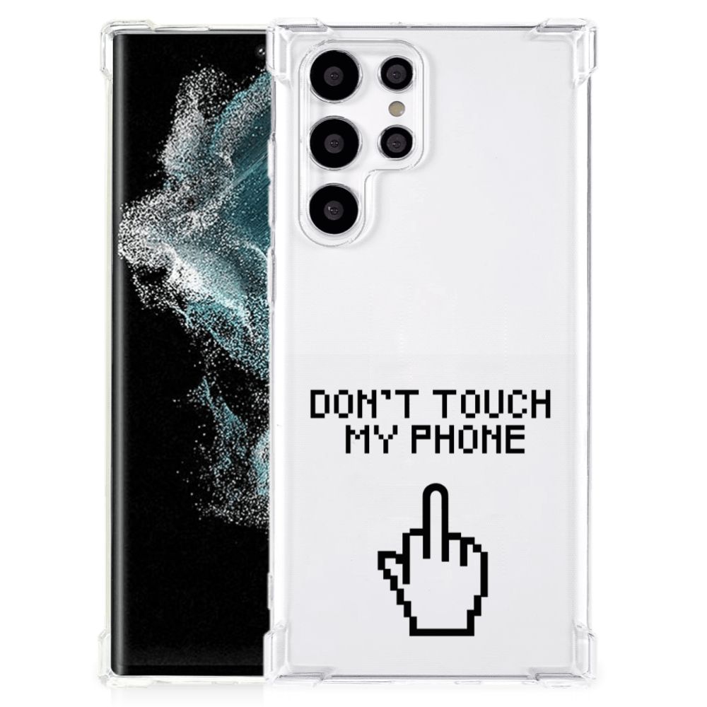 Samsung Galaxy S22 Ultra Anti Shock Case Finger Don't Touch My Phone B2C Telecom