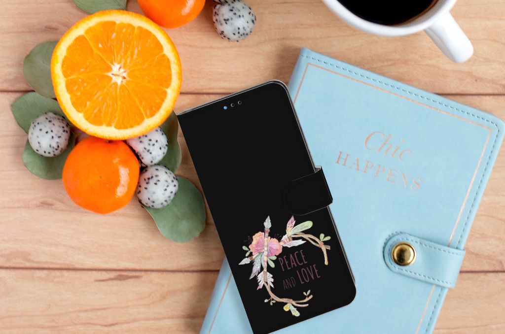 Motorola Moto E20 | E30 | E40 Leuk Hoesje Boho Text