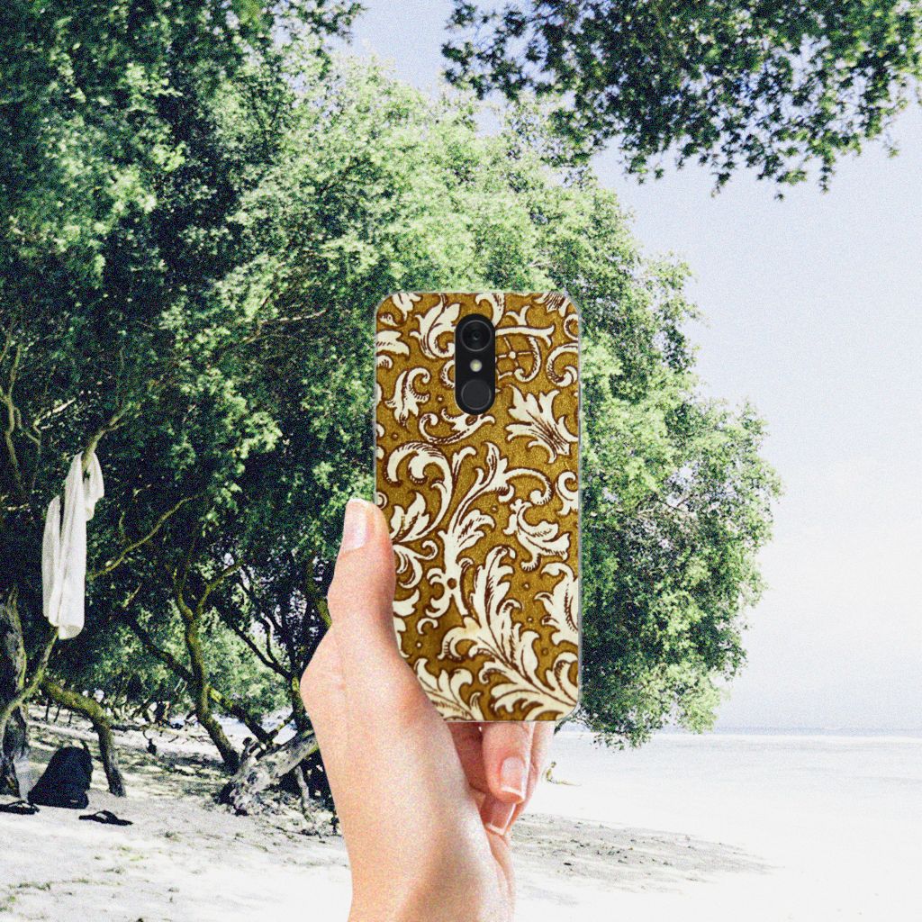 Siliconen Hoesje LG Q7 Barok Goud