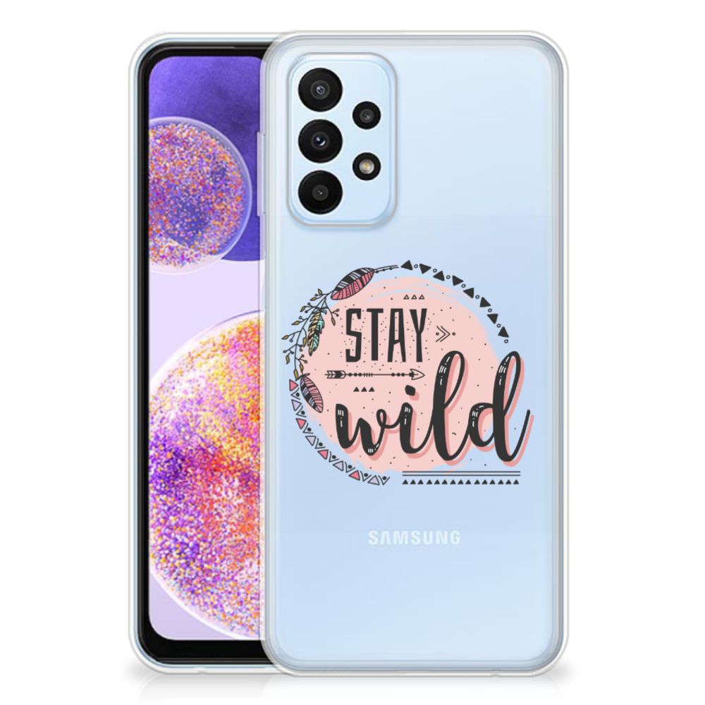 Samsung Galaxy A23 Telefoonhoesje met Naam Boho Stay Wild B2C Telecom