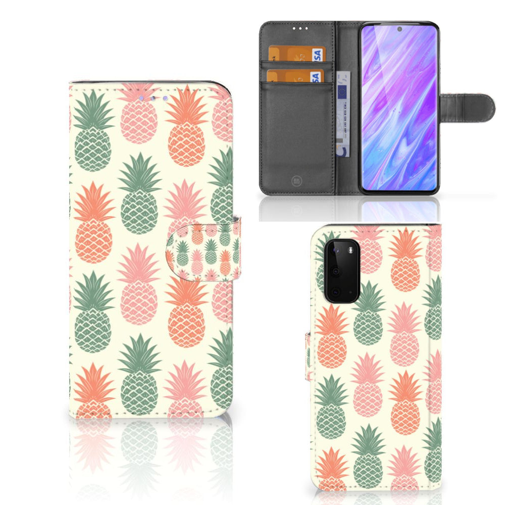 Samsung Galaxy S20 Book Cover Ananas