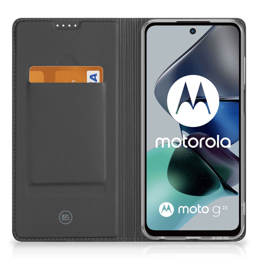 Motorola Moto G13 | G23 Hoesje maken Paarden smartphonehoesje met paardenprint en opbergvak