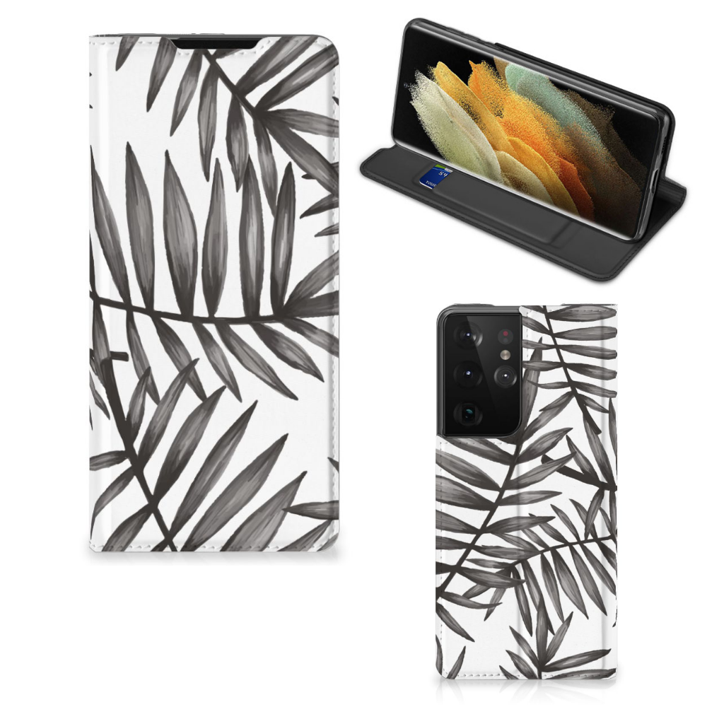 Samsung Galaxy S21 Ultra Smart Cover Leaves Grey - B2C Telecom
