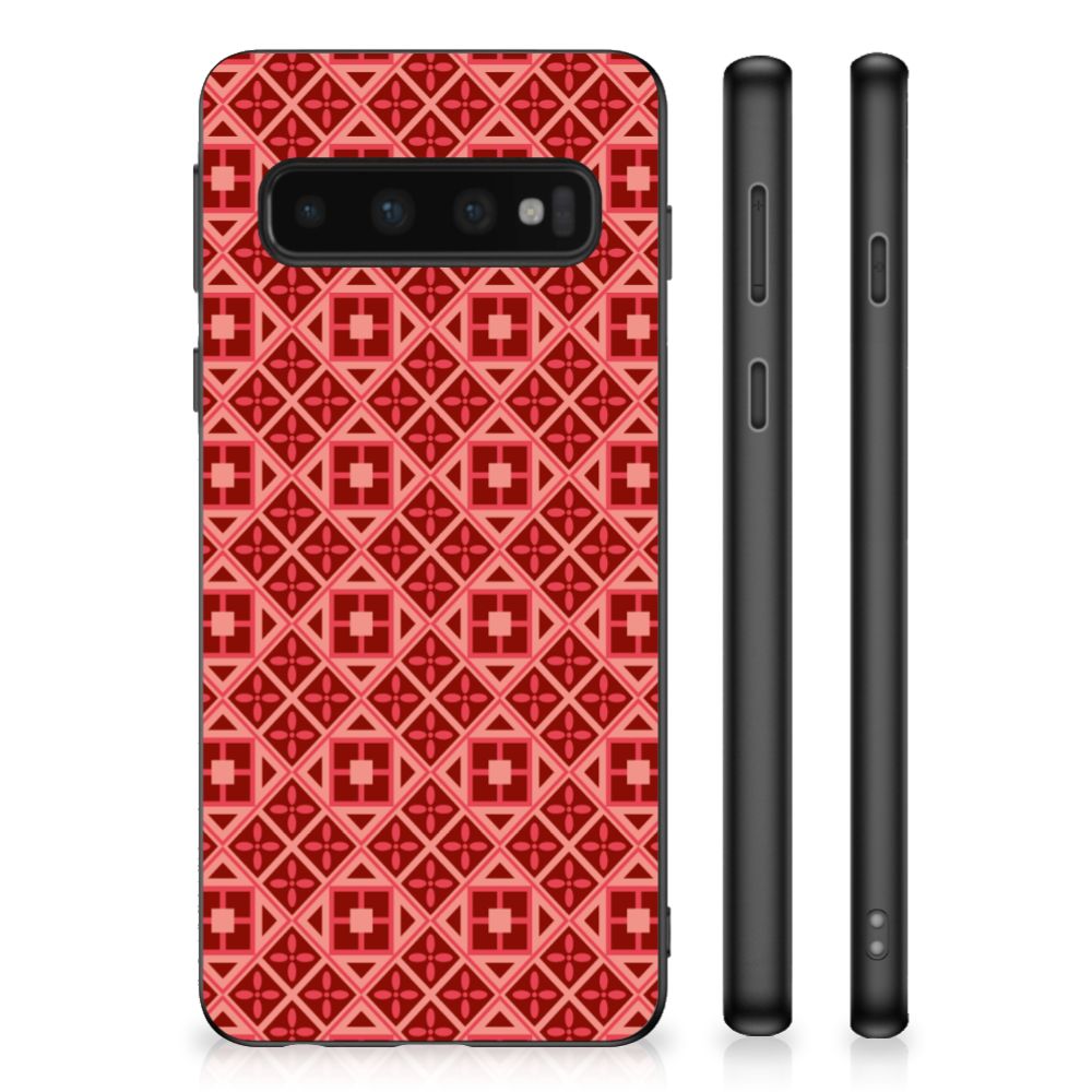Samsung Galaxy S10 Bumper Case Batik Rood
