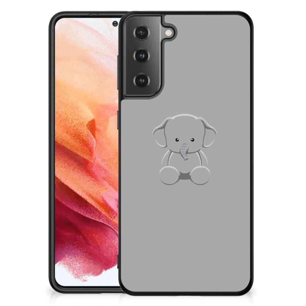 Samsung Galaxy S21 Hoesje Grijs Baby Olifant