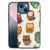 Apple iPhone 13 mini Dierenprint Telefoonhoesje Vrolijke Uilen B2C Telecom