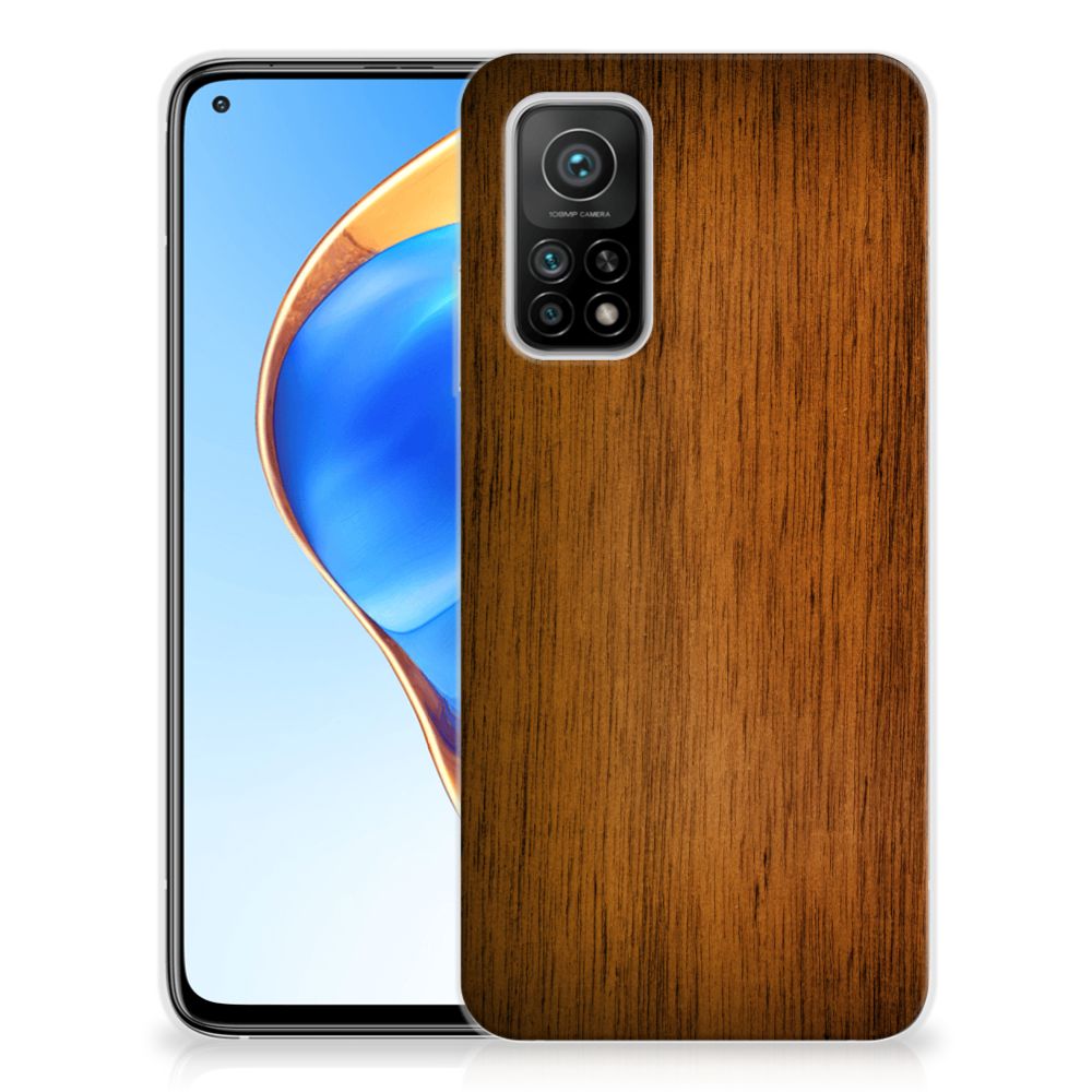 Xiaomi Mi 10T | 10T Pro Bumper Hoesje Donker Hout