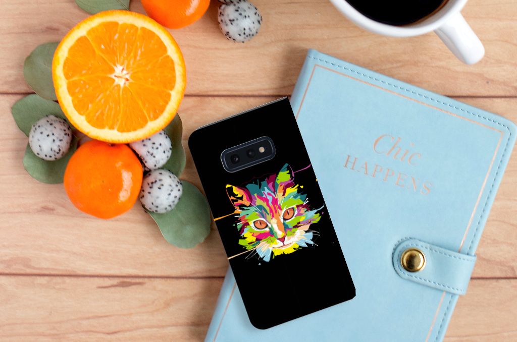 Samsung Galaxy S10e Magnet Case Cat Color